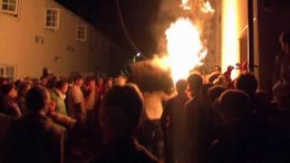 Ottery St Mary Flaming Tar Barrels on Guy Fawkes Night 2009