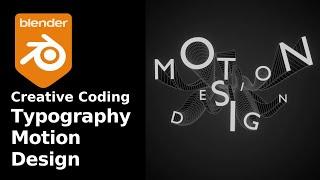 Typography Motion Design in Geometry Nodes