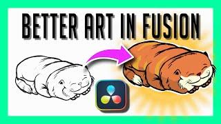 Enhance & Animate ART in DaVinci Resolve - Fusion Motion GFX Tutorial