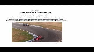 Private footage of F3000 qualifying at Hockenheim in 1994