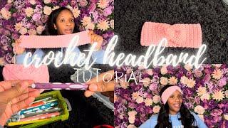 Crochet Headband Tutorial (BEGINNER FRIENDLY) | DKK Boutique 