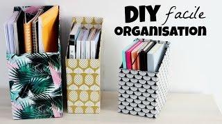 DIY un rangement pour vos livres et cahiers