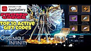 TOP 10 ACTIVE CODES/APP GALLERY DISCOUNTS/FREE GIFT PACKS | Chronicle Of Infinity