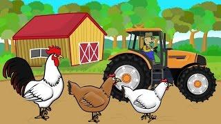 The Little Farmer and the Colorful Tractor - Working on the Farm and Going to Get Hens for Breeding