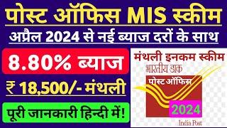 Post Office Monthly Income Scheme | MIS Post Office Scheme 2024 | Post Office Mis Interest Rate 2024