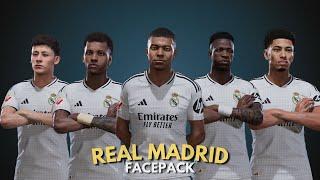 Real Madrid Facepack 2024/25 - PES 2021 & FL25