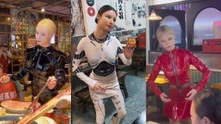 Compilation Videos of Chinese Waitress Robot Realistic Chinese Robot Waitress Qin