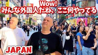 [4k] 本当にびっくり‼️ 外国人だ多くて新宿は今有名な観光地 なってる|| Shinjuku, Tokyo Japan ||
