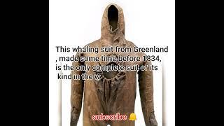 This whaling suit from Greenland, made some time before 1834, is the only complete suit of its#viral