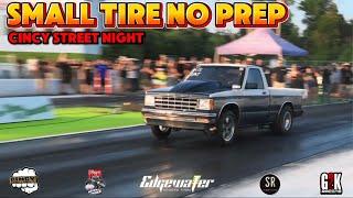 SMALL TIRE ACTION CINCY STREET NIGHTS NO PREP‼️#g2k #racing #dragrace