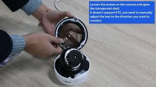 How to adjust Hiseeu TZ-HC913 camera's  lens in hand