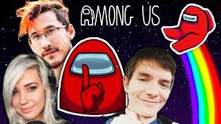 In space, they CAN hear you scream - Among Us w/Markiplier, Jacksepticeye, Ross, Suzy, Jaiden & MORE