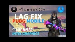 How To Lag Fix Of Pubg Mobile 0.19.0 in Phoenix OS 2 gb ram 3 gb ram no graphics card for low pc