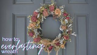 How to make a dried flower wreath
