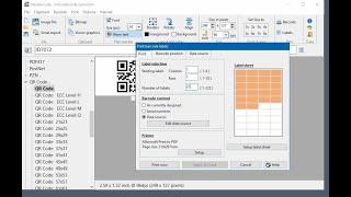 How to print barcode labels with imported data