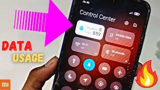 How to See Data Usage in MIUI 12 | Enable Daily Data Usage in Mi Control Center MIUI12 