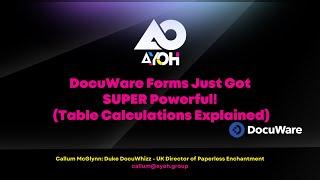 DocuWare Forms Just Got SUPER Powerful! (Table Calculations Explained)