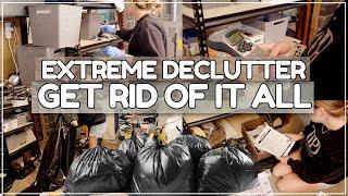 THROWING EVERYTHING OUT IN 2024 / Decluttering, Organizing, & Cleaning! Whole House Declutter