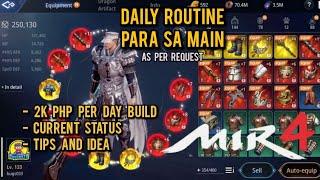 Mir4 - Daily routine para sa main current stats as free to play