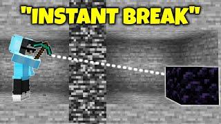 I Broke this Obsidian Block in 0.0001 Second