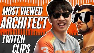 20 MOST VIEWED ARCHITECT TWITCH CLIPS | Overwatch League