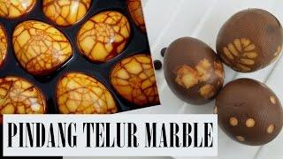 Pindang Telur Motif Marmer dan Pindang Telur Motif Daun