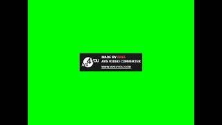 AVS Video Converter Watermark Green Screen 4:3 For 1 Minute (480p/Free To Use)