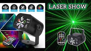 Party Light MUSICMATE 6Hole Light DJ Club Laser 60 Patterns Party Light 4K Video