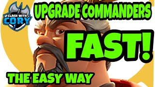 HOW TO UPGRADE YOUR COMMANDERS FAST! The Easy Way, Rise of Civilizations