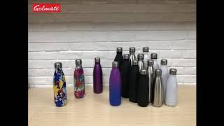 Golmate 17oz&32oz stylish color double wall stainless steel insulated gifting water bottle