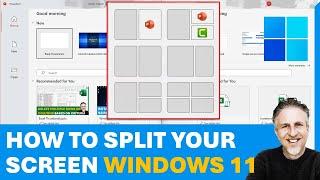 How to Split Screen (Snap Layout) in Windows 11 | Split Screen Shortcut Key