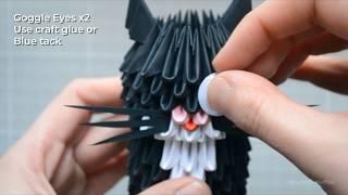3D Origami Kitten DIY Kit tutorial