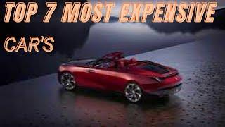 The 7 most expensive car's in the world 2024- Luxury on wheels