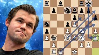 Carlsen toasts Nepo’s French Defense in 23 moves