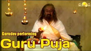 Gurudev Sri Sri Ravishankar Performing Guru puja , on occasion on Guru Purnima