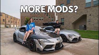 Crystal's MK5 Supra Gets New Mods! MADE Motorsports Exhaust and More Carbon??