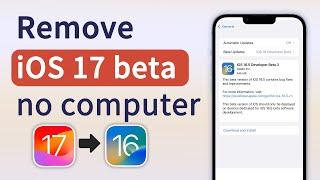 How to Remove iOS 17 Beta without Computer - Without Data Loss