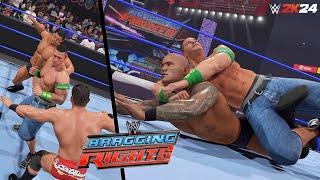 WWE 2K24 SIMULATION: John Cena vs Randy Orton Bragging Rights 2009 Highlights