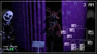 FNAF real time Purple Guy vs Nightmare Foxy part 1 SFM Animation (fanmade)