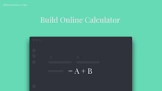 How To Create Online Calculator With Balbooa Joomla Forms Builder?