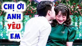 Chị ơi EM YÊU ANH gặp chị gái XINH NHƯ BÚP BÊ bật khóc chàng trai an ủi ÔM HÔN - Hẹn Hò Quyền Linh