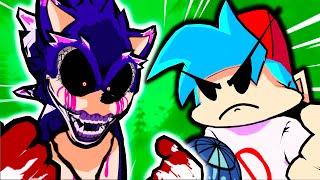 Sonic.EXE V.S Boyfriend in Friday Night Funkin' VR Part.1 - (VRChat: FNF Mods - Triple Trouble)