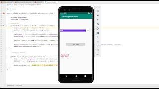 Custom Spinner in Android Studio | Java