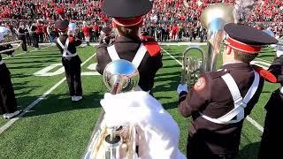 The Ohio State University Marching Band Trumpet Headcam - Xichigan Gameday