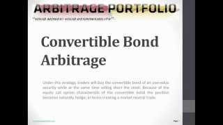 Convertible Bond Arbitrage | ArbitragePortfolio.com