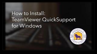 Install TeamViewer QuickSupport on Windows