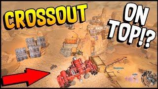 Crossout - ROCKET ARTILLERY & ON TOP OF THE MAP! Air Support Flying Build - Crossout Gameplay