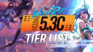 ULTIMATE CHAMPION TIERLIST Patch 5.3C | RiftGuides | WildRift