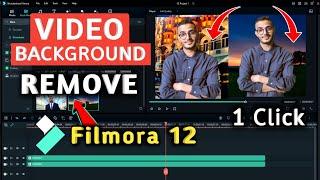 How to Remove Background From Filmora Wondershare on PC | PC Se Video Me Background Remove