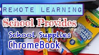 School Provides School Supplies and ChromeBook | Remote Learning | All Seasons USA